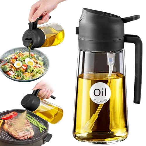 Classic YARRAMATE 16oz/470ml Glass Olive Oil Sprayer for Cooking with Set