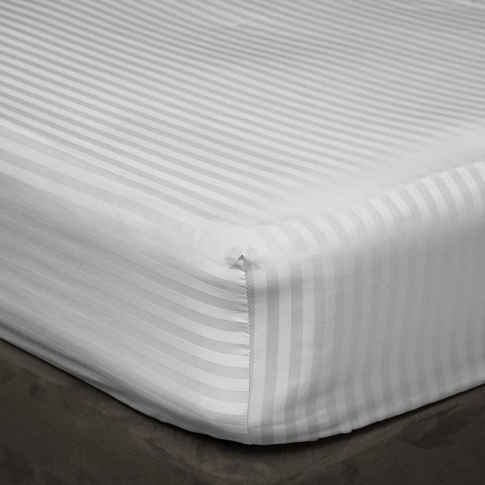 Cooling Sateen 4 Piece 100% Egyptian Cotton Bed Sheets Set - Luxury Soft & Sheets - Deep Pocket of 16" Inch - Hotel Style Silky Bedd... - Premium Ultra-Soft Pillowcase Pair for Sleeping Detail