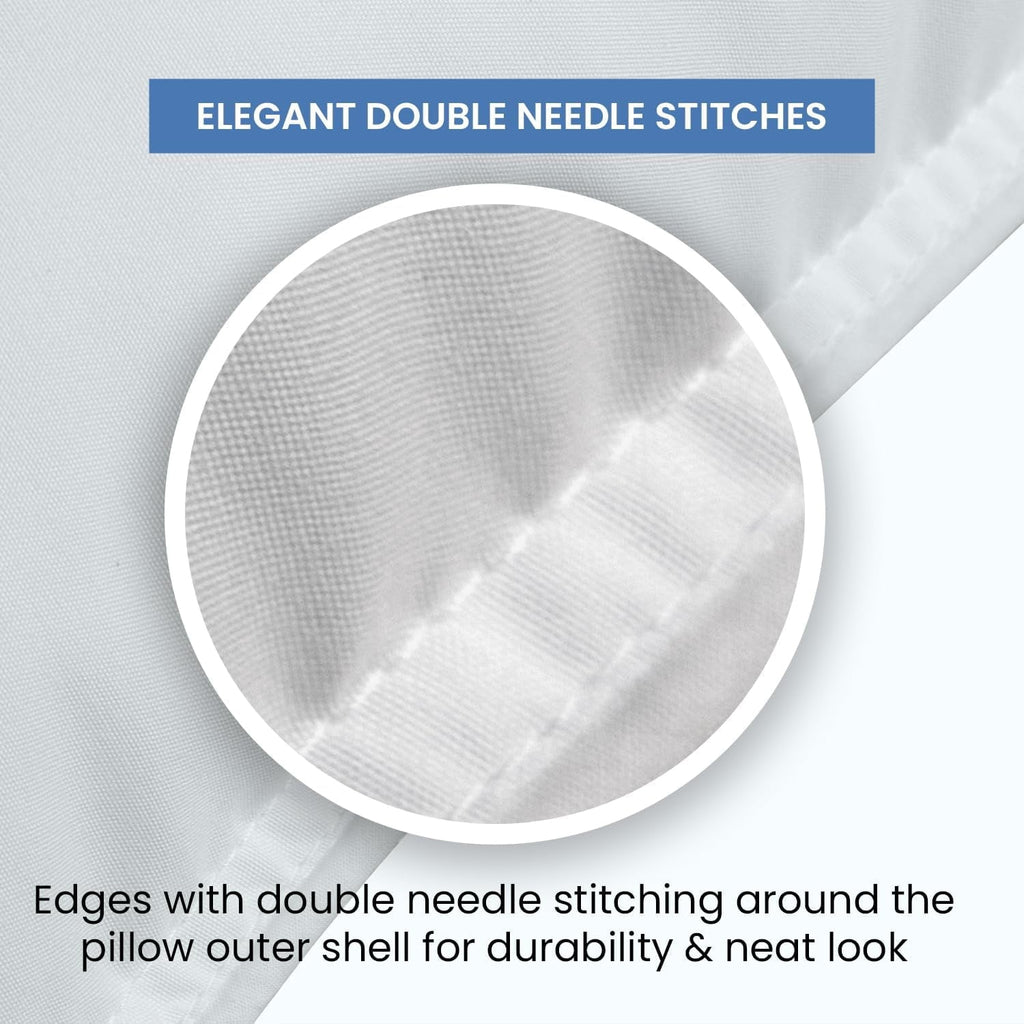 Ergonomic Memory Foam Ryotei Economy Bulk Hotel Pillows 20"x26" Standard (Pack of 12) | Premium Cluster Fiber Fill | Soft Down Alternative ... - Orthopedic Shredded Foam Bed Pillow Set Detail
