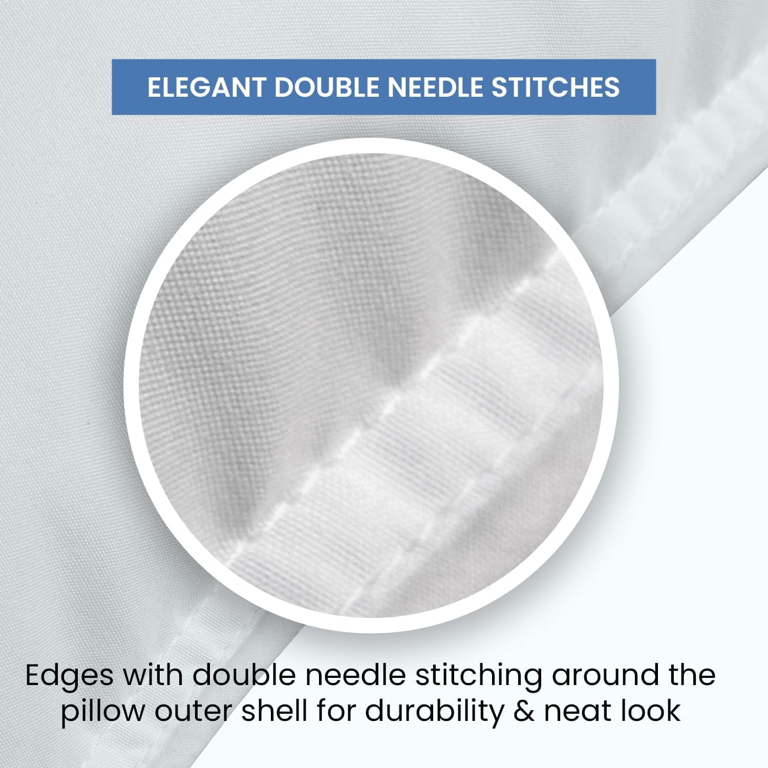Ergonomic Memory Foam Ryotei Economy Bulk Hotel Pillows 20"x26" Standard (Pack of 12) | Premium Cluster Fiber Fill | Soft Down Alternative ... - Orthopedic Shredded Foam Bed Pillow Set Detail