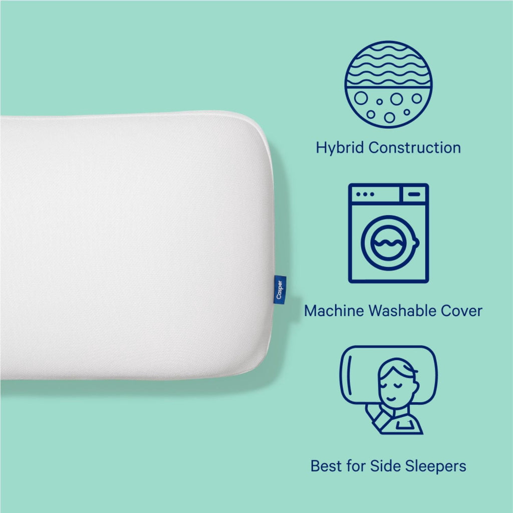Ergonomic Memory Foam Essential Cooling Hybrid Pillow, Standard - Hotel Quality Plush Sleeping Pillows Detail