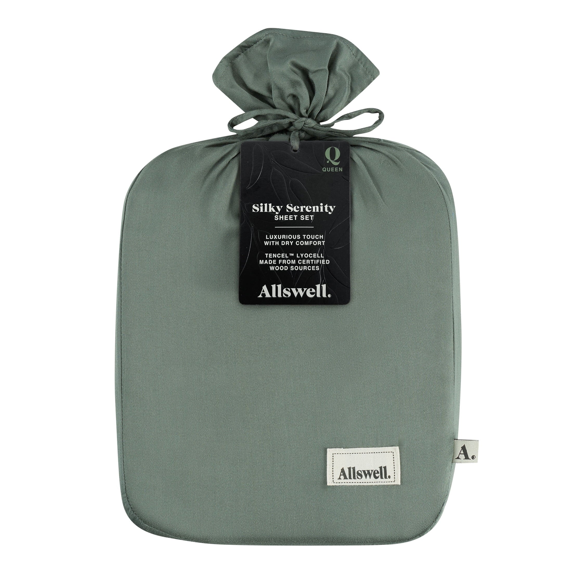 Wrinkle-Resistant 4-Piece & Silky Serenity 100% Bed Sheets Set, Flagstone, Queen - Cooling Hotel Quality Bedding Sheets and Pillowcases Detail