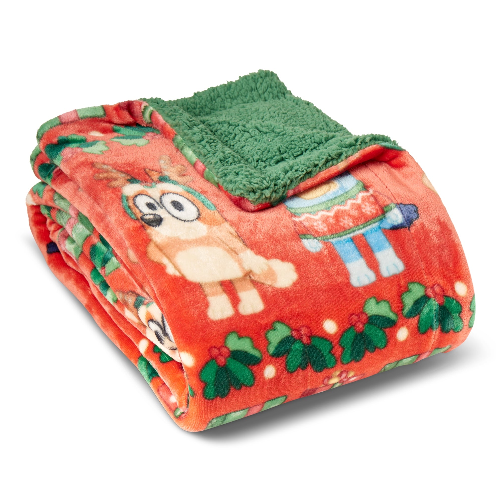 Lightweight Warm Holidays are Nice Silk Touch Throw Blanket with Sherpa Reverse 50 x 60 inches - Cozy Fleece Throw Blanket for Couch & Bed Detail