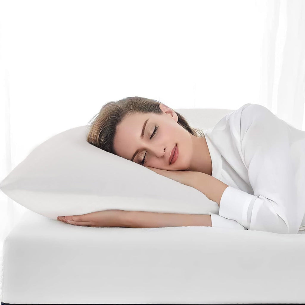 Fluffy Shredded Pillows Standard Size Set of 2, Bed Pillows for Sleeping, Standard Pillows 2 Pack for Back, Stomach or Side Sleepers,... - Hotel Quality Plush Sleeping Pillows Detail