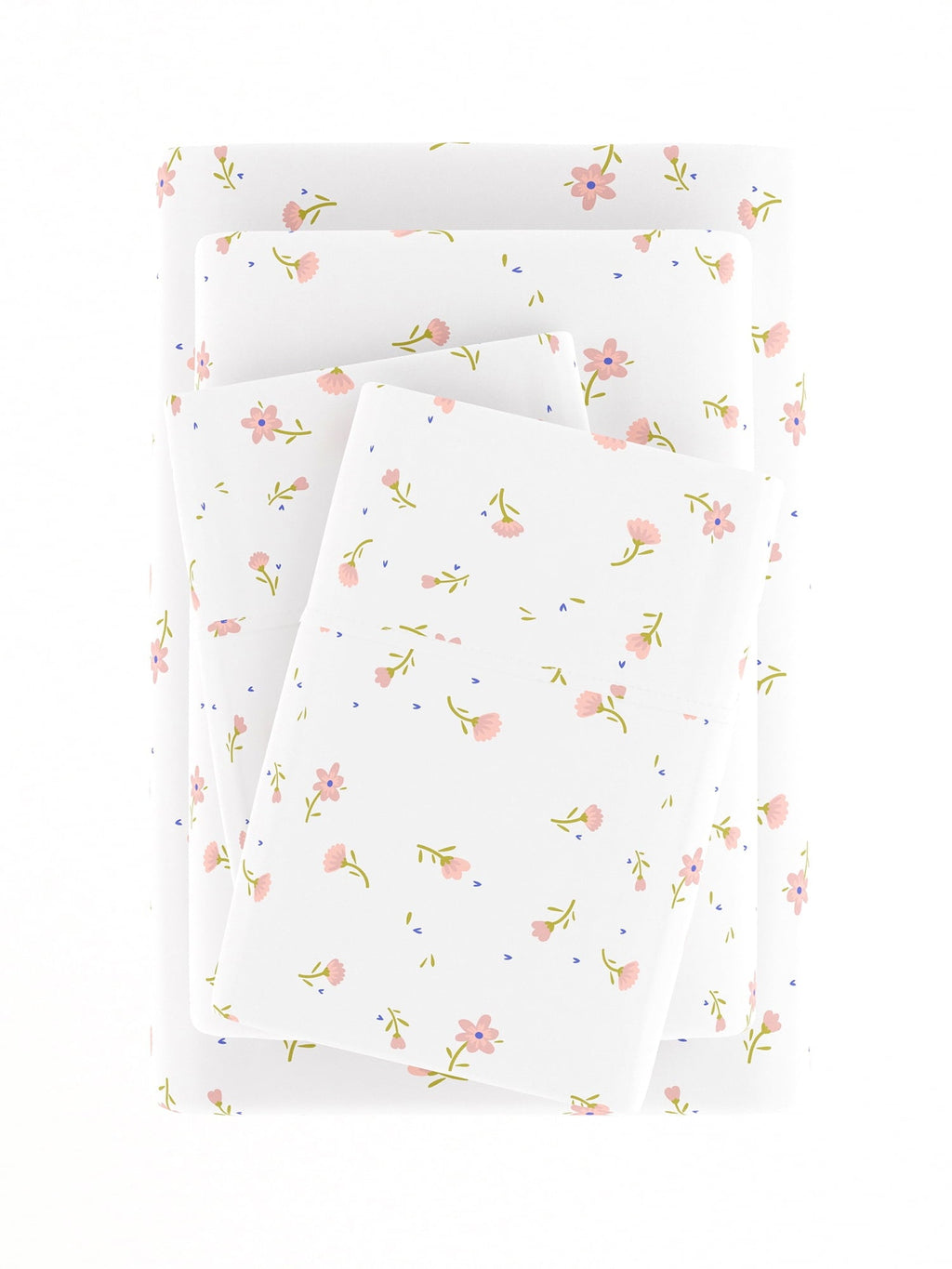 Breathable Luxury Ultra Soft & Breathable Wrinkle Free Bed Sheets Set - Floral Pink Farmhouse Patterned for Twin Size Bedding - Luxury Bed Sheet Set with Deep Pockets Detail