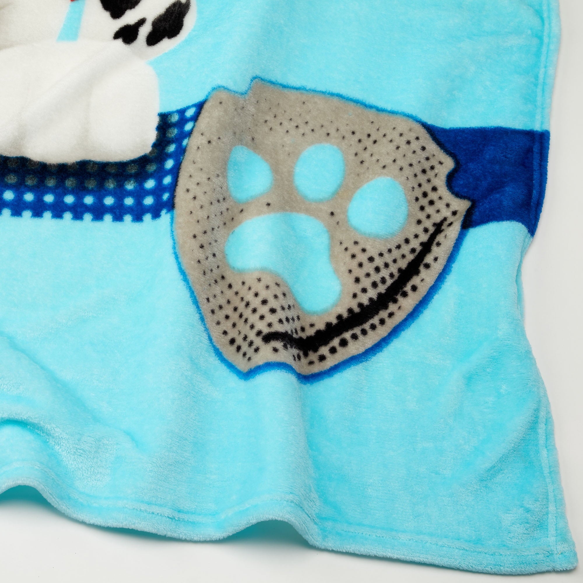 Reversible Sherpa Kids Blue Print Fleece Bed Blanket, Twin/Full - Cozy Fleece Throw Blanket for Couch & Bed Detail