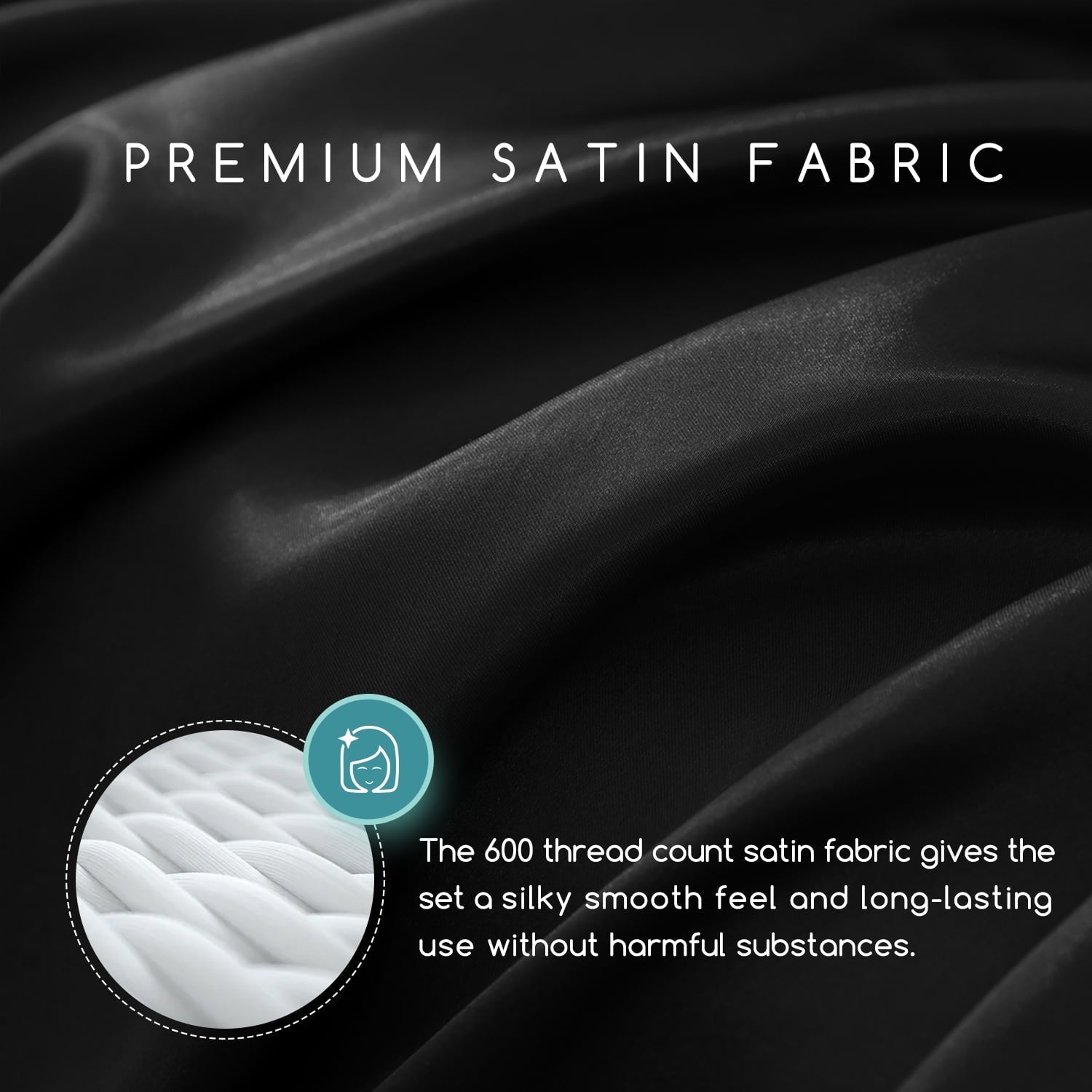 Premium Egyptian Cotton Set Queen 4 Pcs, Silky Elegant Luxurious Queen Size Bed s, with Flat , Deep Pocket Fitted for Mattress and Matching P... - Luxury Bed Sheet Set with Deep Pockets Detail