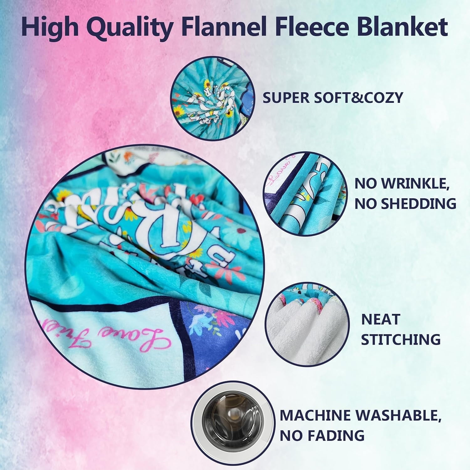 Lightweight Warm Sister Gifts Blanket for Birthday, Mother's Day, Christmas - Big Sister Gift Ideas - Luxury Knitted Decorative Throw Blanket with Fringes Detail