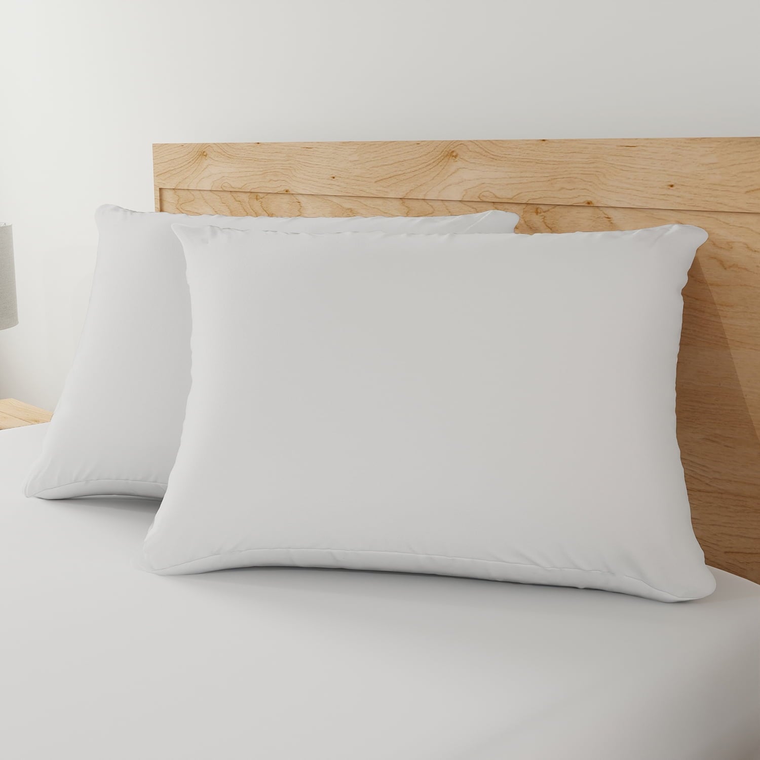 Hotel Collection Allergy Relief Bed Pillows, Standard/Queen - Firm Support, Back and Side Sleeper (2 Count) - Decorative Throw Pillow Cushion for Sofa & Bed Detail
