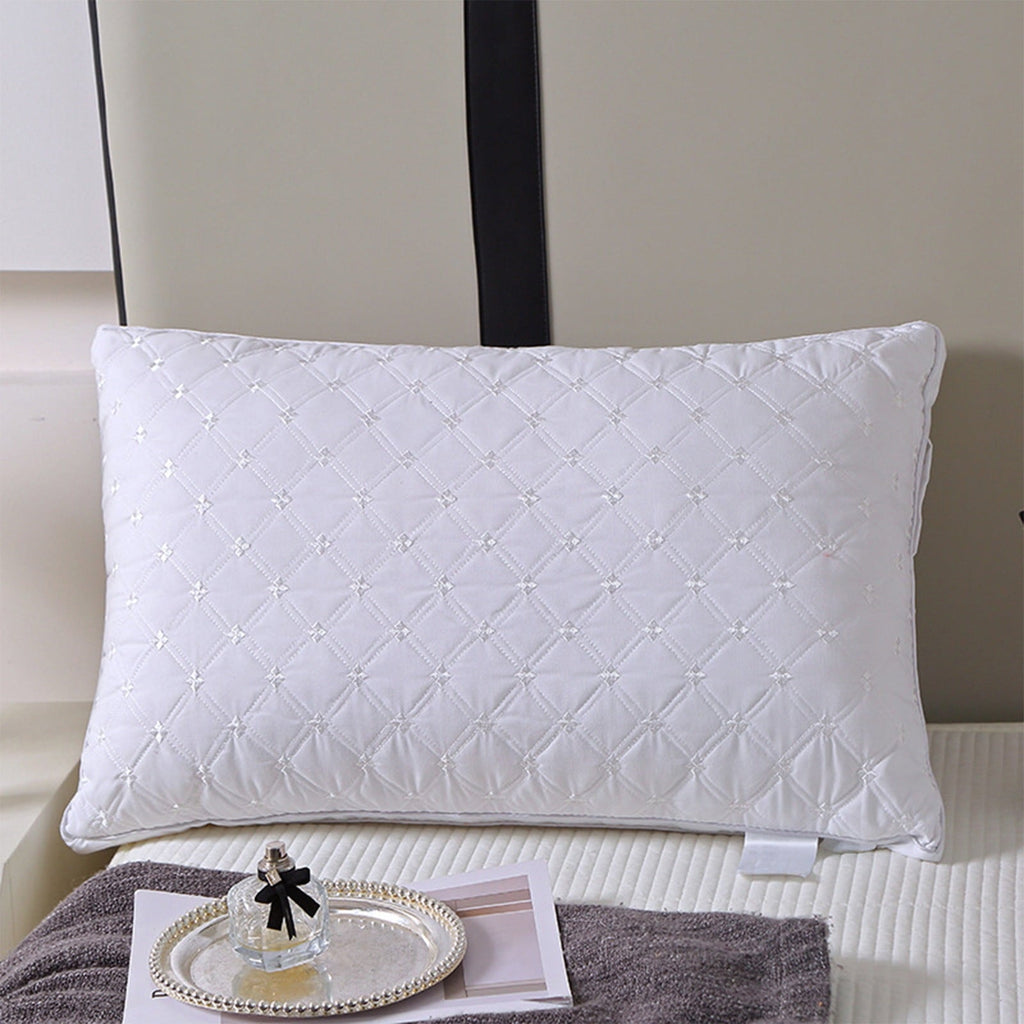 Ergonomic Memory Foam Hotel Grade Extra Soft Pillows Queen Size Set of 2 Supportive Bed Pillow for Back Side and Stomach Sleepers, Breathab... - Orthopedic Shredded Foam Bed Pillow Set Detail