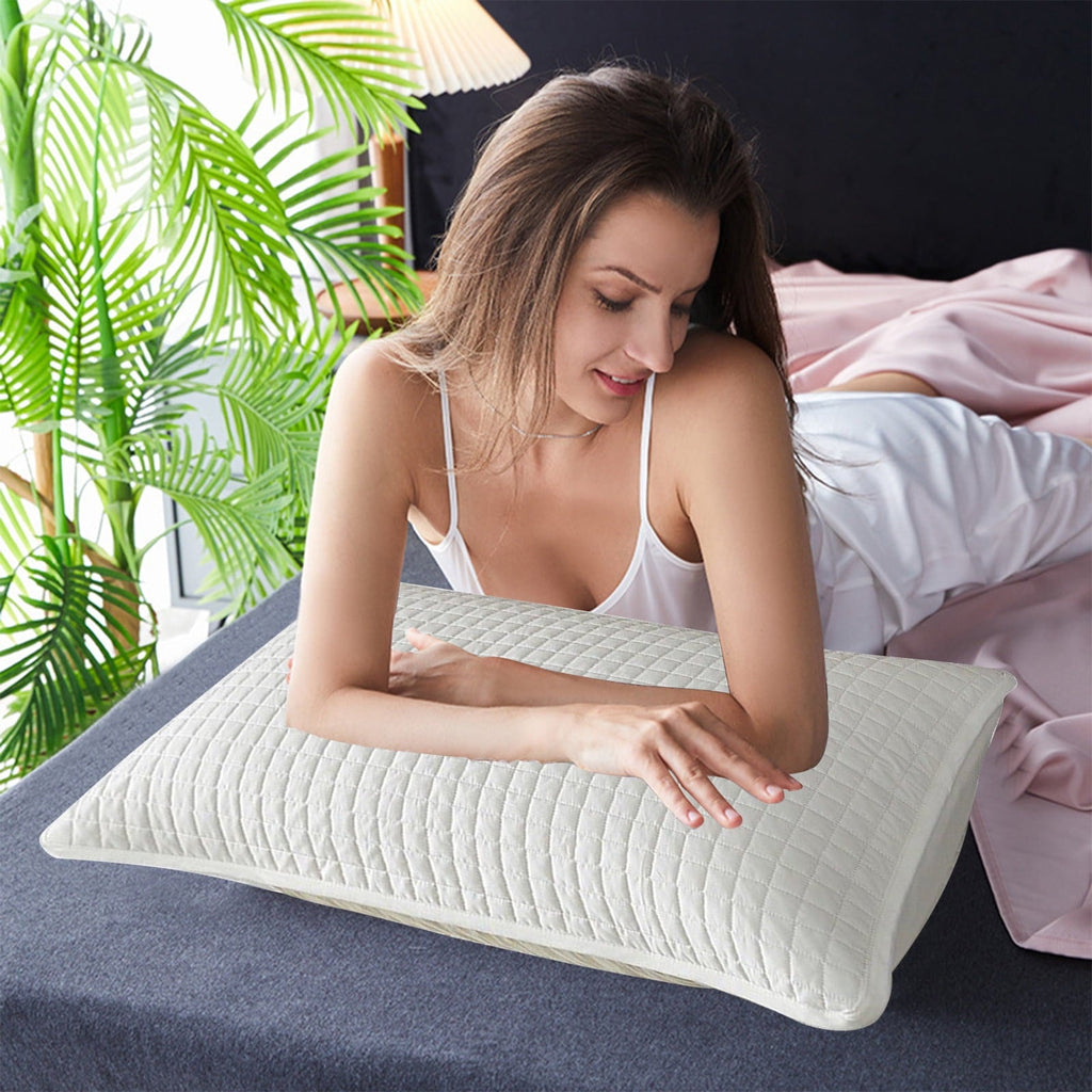 Hotel Collection Memory Foam Pillow, Toddler Pillow, Small Pillows for Kids, Soft & Hypoallergenic - Kids Sleeping Pillow - Toddler Be... - Hotel Quality Plush Sleeping Pillows Detail