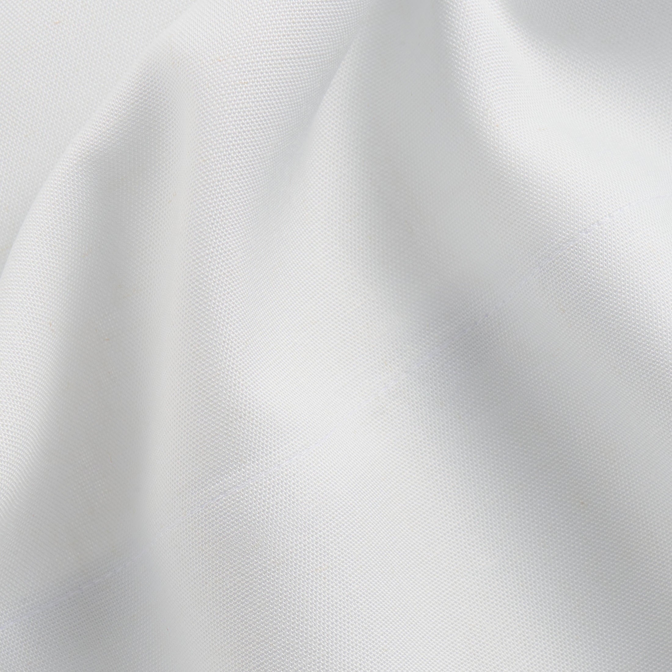 Cooling Sateen 4-Piece White Lyocell & Linen Blend Percale Bed Sheet Set, Queen - Luxury Bed Sheet Set with Deep Pockets Detail