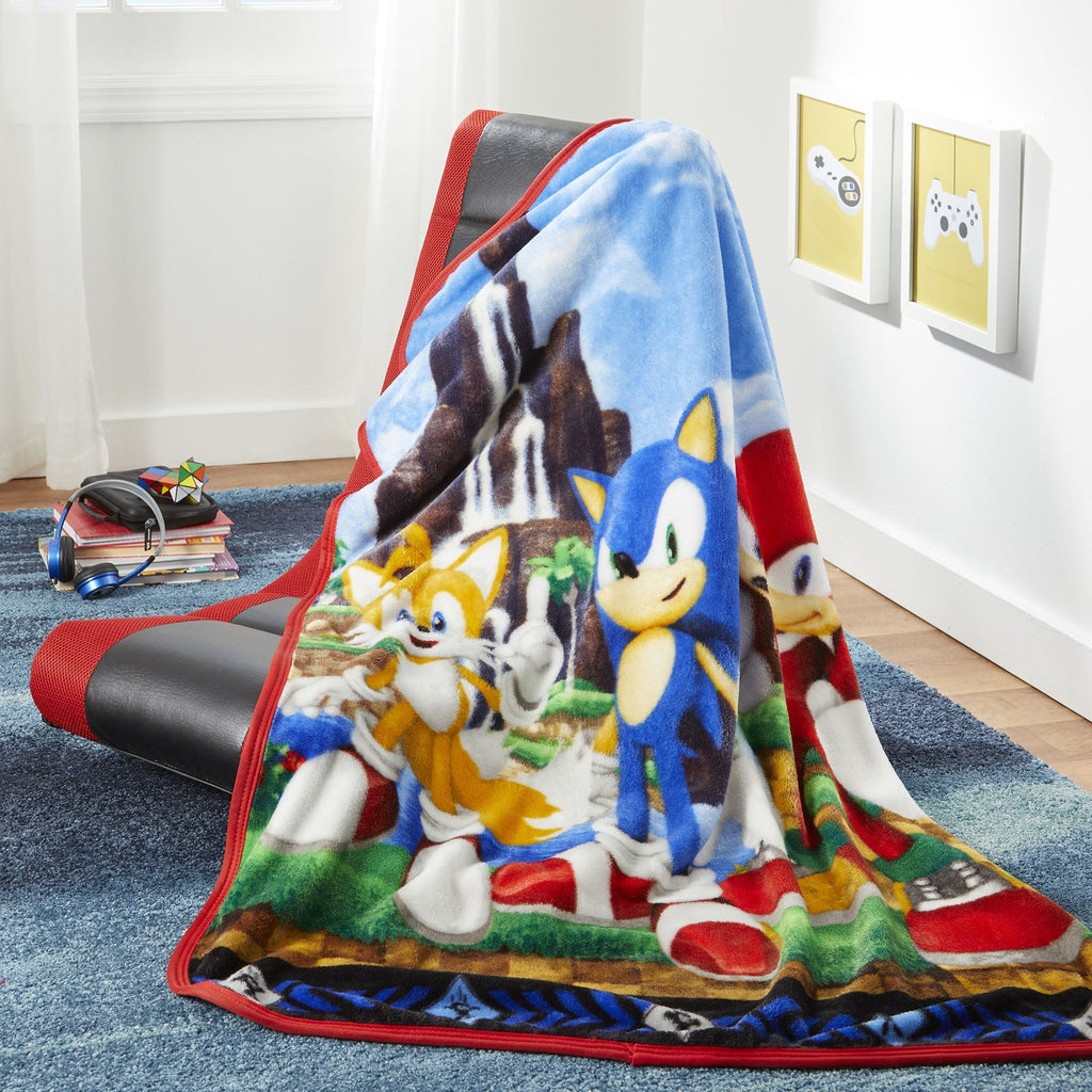 Decorative Knitted Kids Silky Soft Plush Throw Blanket, 40" x 50" - Super Soft Reversible Sherpa Flannel Blanket Detail