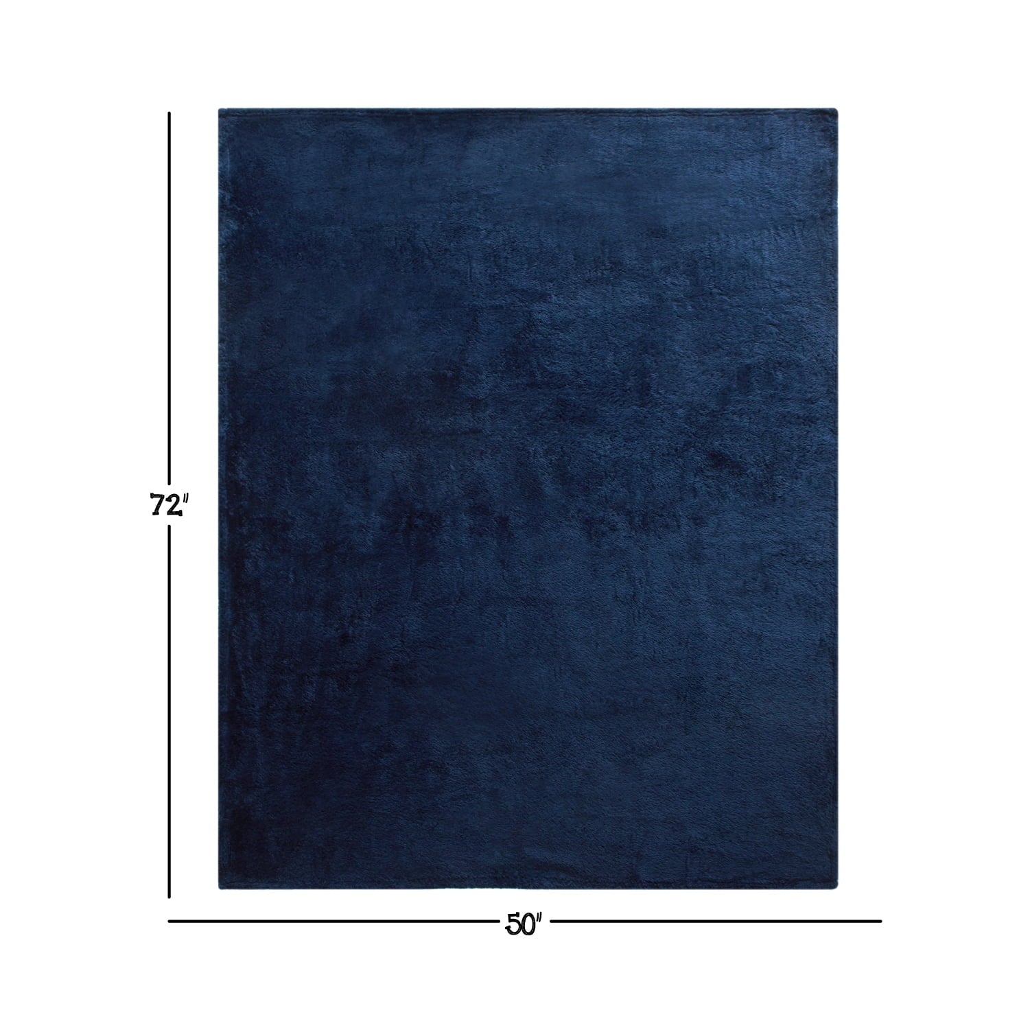 Super Soft Flannel Soft, Navy Blue, Oversized, Fuzzy, Throw Blanket for Kids, 72 x 50 inches - Cozy Fleece Throw Blanket for Couch & Bed Detail