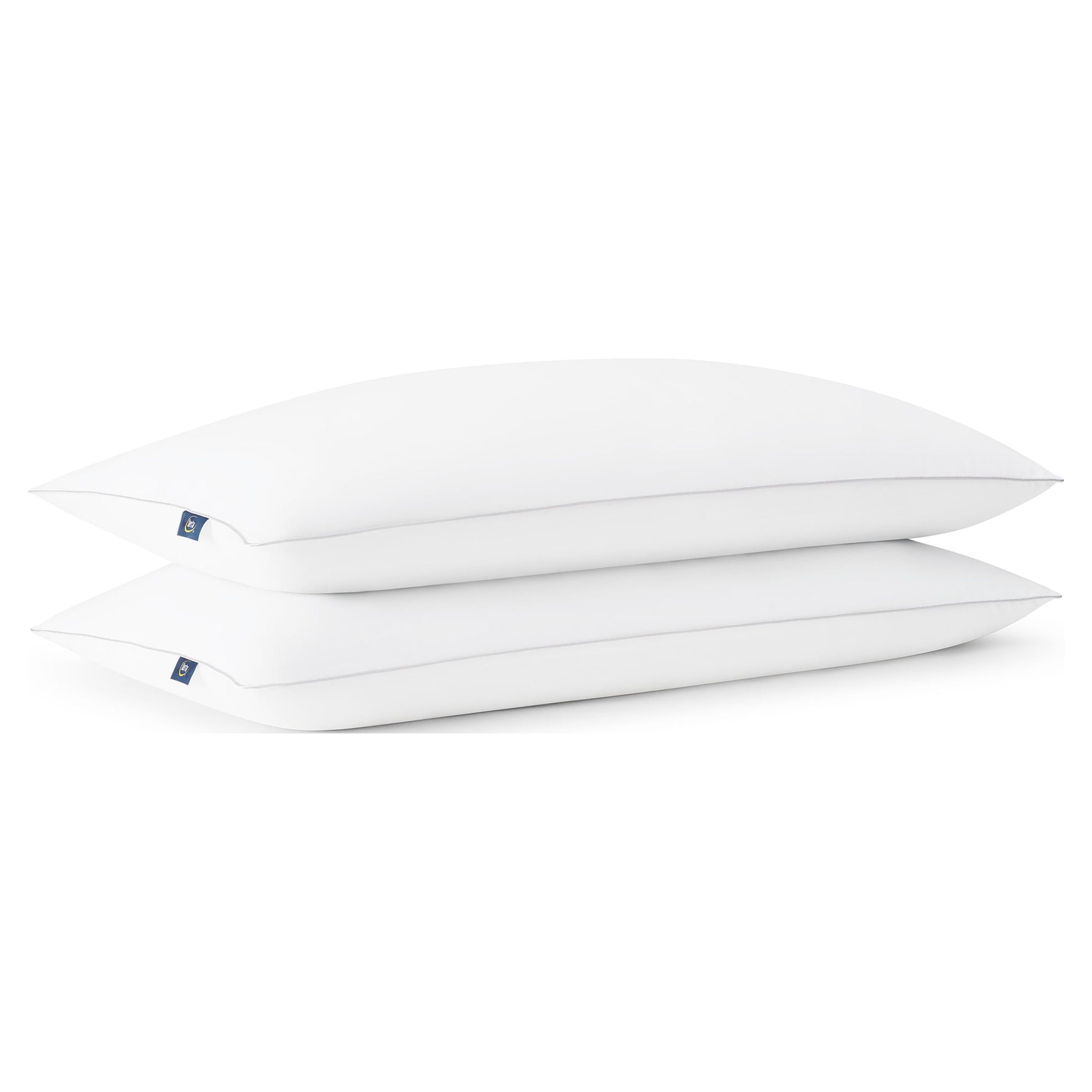 Decorative Plump Endless Comfort Bed Pillow, King, 2 Pack - Ergonomic Memory Foam Pillow for Neck Pain Support Detail