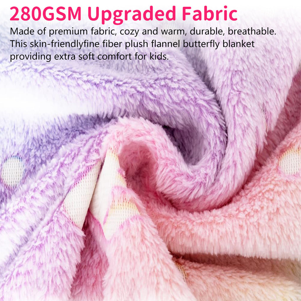 Decorative Knitted Glow in The Dark Pony Blanket for Kids, 50"x60" Soft Cozy Luminous Flannel Blanket, Christmas Birthday Gift for Girls... - Luxury Knitted Decorative Throw Blanket with Fringes Detail