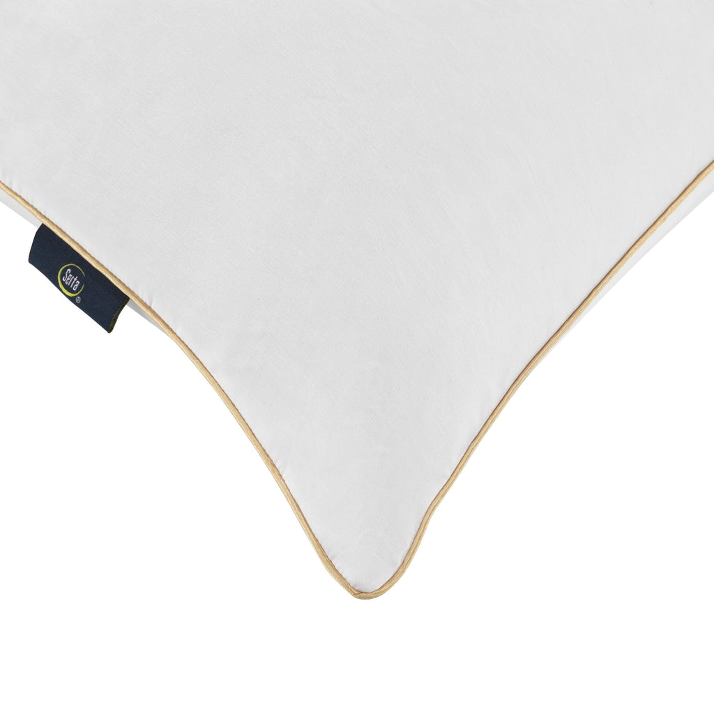 Decorative Plump pedic Bounce Back Standard/Queen Bed Pillow, Hypoallergenic Fill - Decorative Throw Pillow Cushion for Sofa & Bed Detail