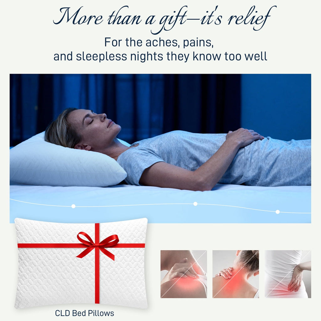 Orthopedic Support Bed Pillows Cross Cut Memory Foam For Sleeping,Queen Size Bedding Pillow(White), Original Pillow for Sleeping，Adjusta... - Decorative Throw Pillow Cushion for Sofa & Bed Detail