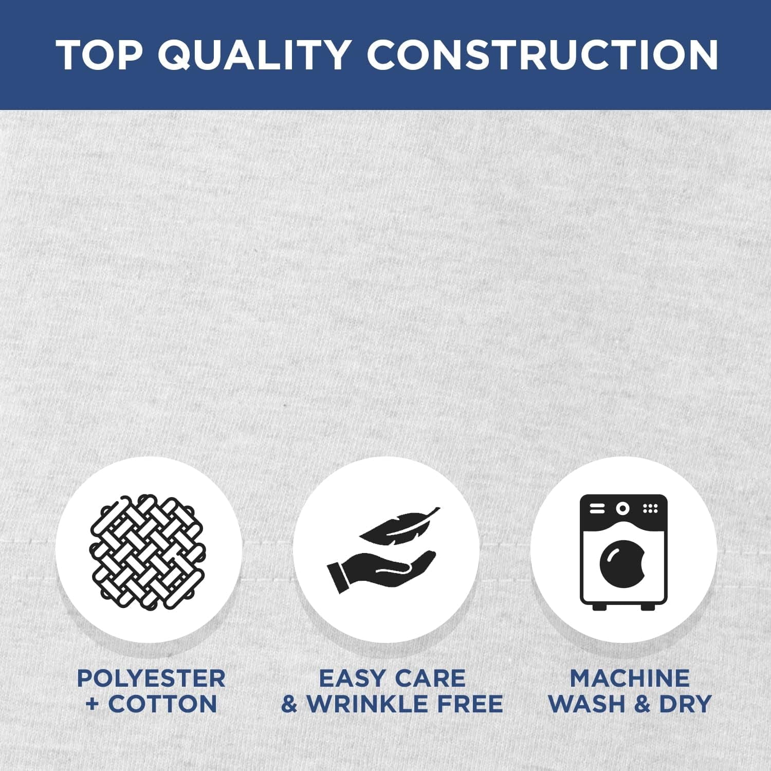 Ultra-Soft 2 Pack Fitted Hospital Bed Sheets with Elastic All Around for a Perfect Fit - Cotton Rich Soft Knitted Jersey Sheet, ... - Cooling Hotel Quality Bedding Sheets and Pillowcases Detail