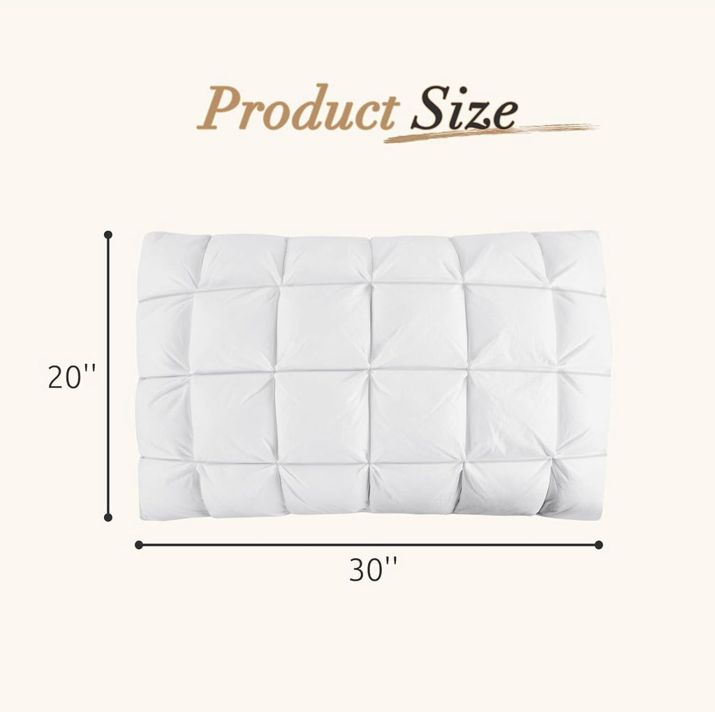 Fluffy Shredded Hotel Cervical Pillow for Sleeping – Ergonomic Contour Neck Support Bed Pillow, Fluffy and Supportive for Side, Back ... - Decorative Throw Pillow Cushion for Sofa & Bed Detail