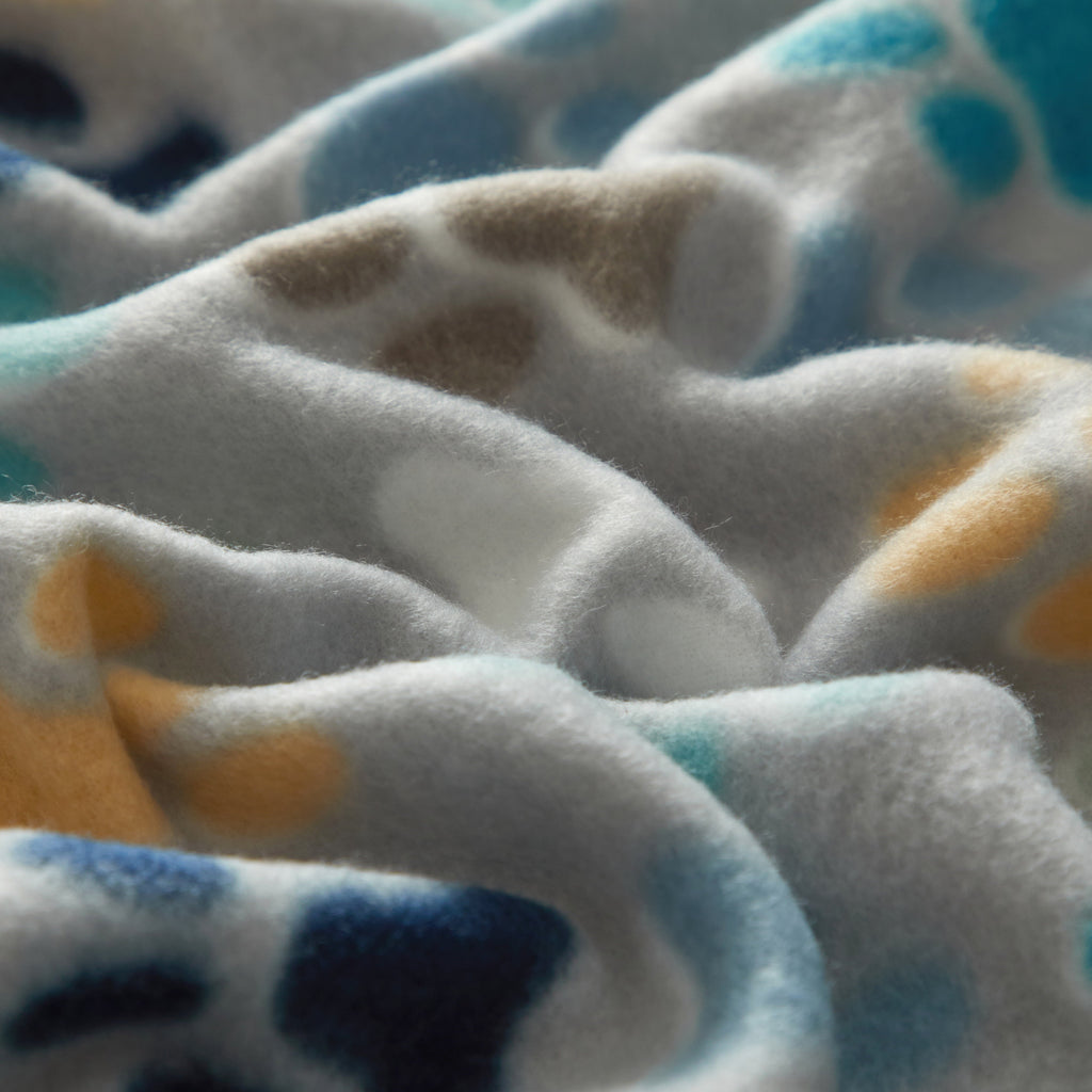 Super Soft Flannel Cozy Fleece Throw Blanket, Gray Paw 50" x 60", All Ages - Cozy Fleece Throw Blanket for Couch & Bed Detail