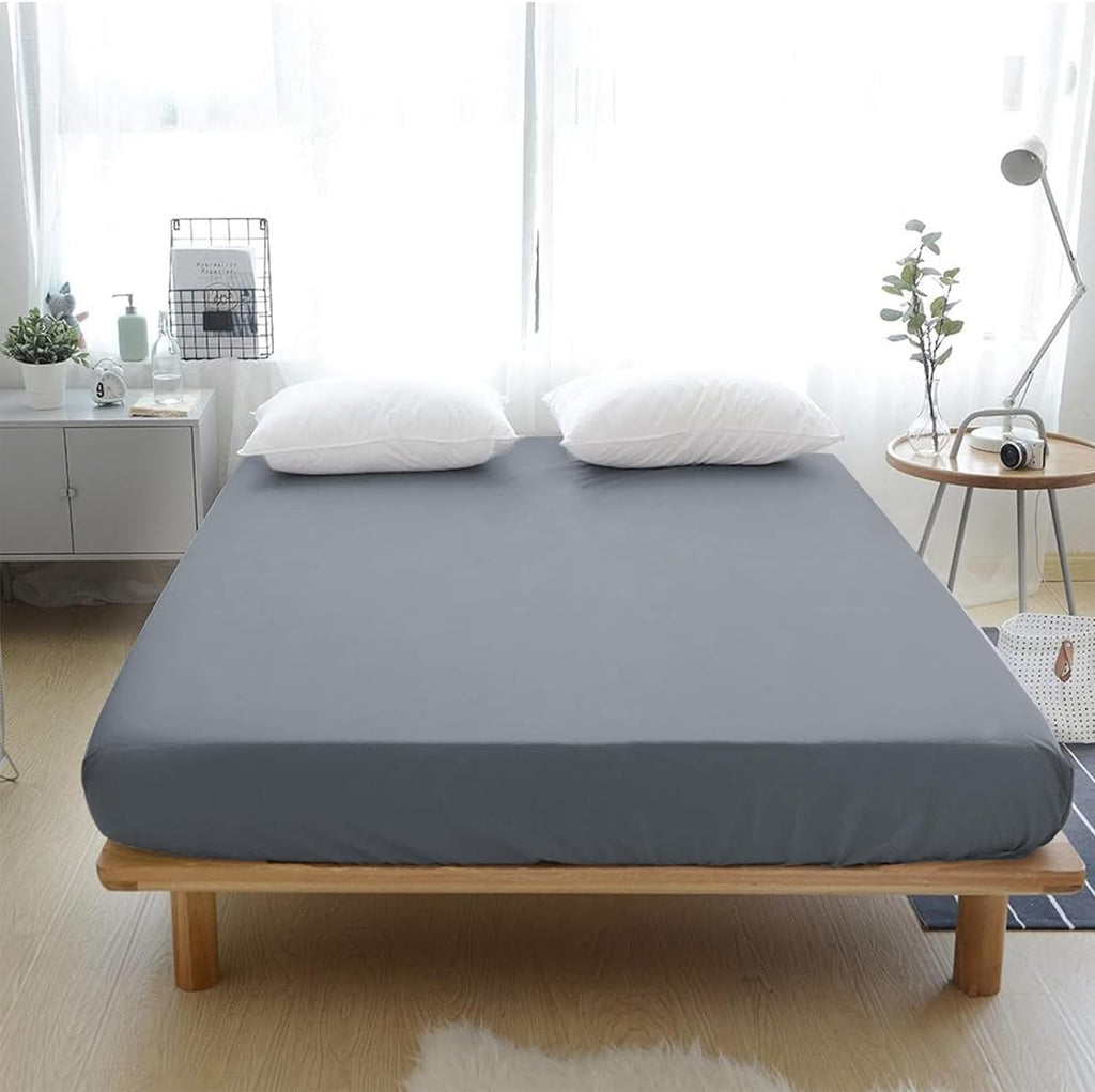 Breathable Luxury Grounding Fitted Sheet Kit Queen Size, Deep Pocket Fitted Sheet, Organic Cotton 7% Silver Fiber, Conductive Bed Cover... - Cooling Hotel Quality Bedding Sheets and Pillowcases Detail
