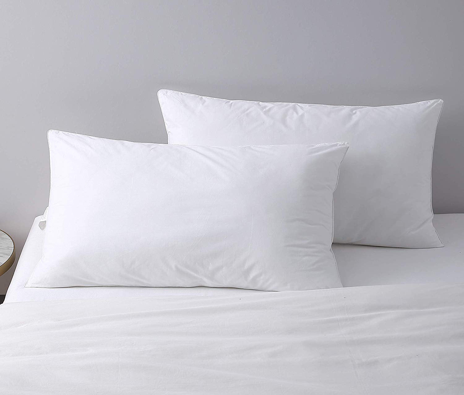 Hotel Collection Bed Pillows King Size Pillows Set of 2, Pillows for Sleeping,Polyester Microfiber Cover,Super Soft Set of 2(... - Hotel Quality Plush Sleeping Pillows Detail