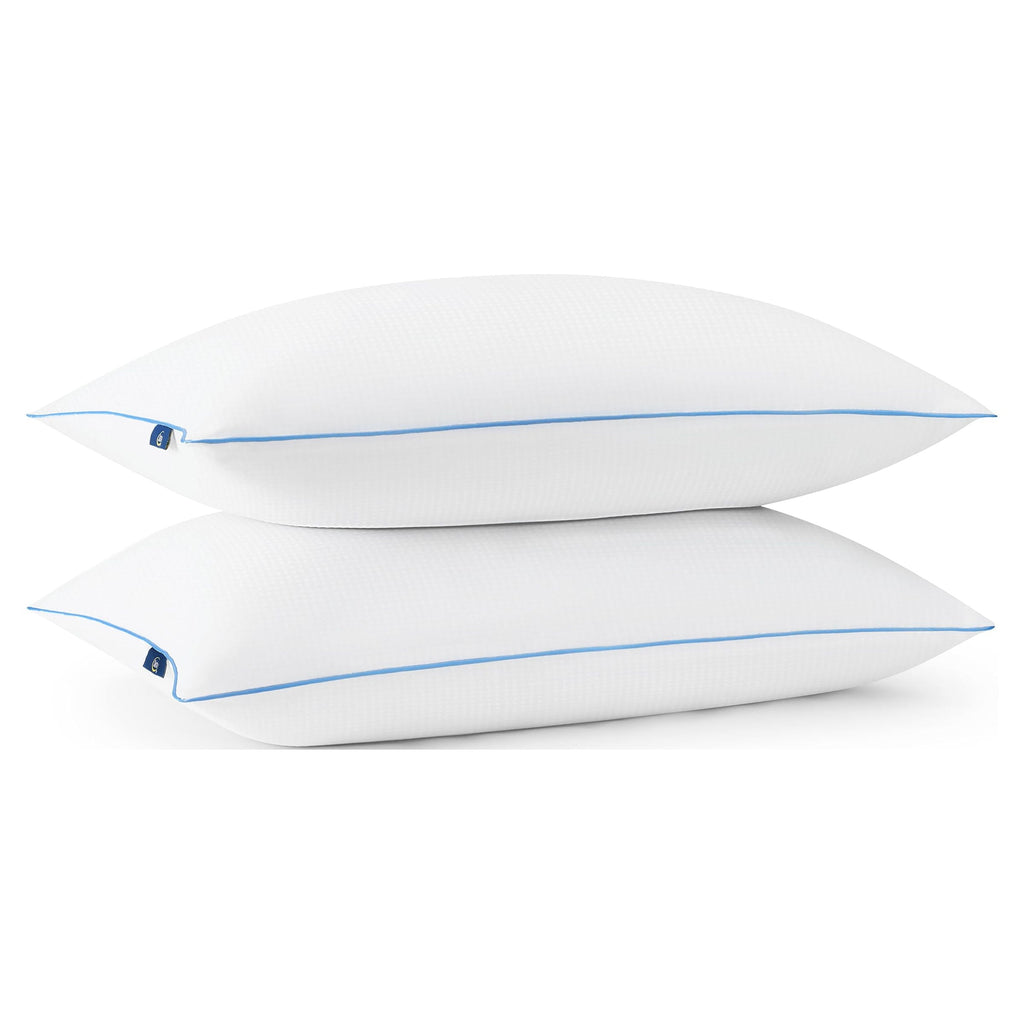 Decorative Plump Cool Nites Bed Pillow, Standard/Queen, 2 Pack - Hotel Quality Plush Sleeping Pillows Detail