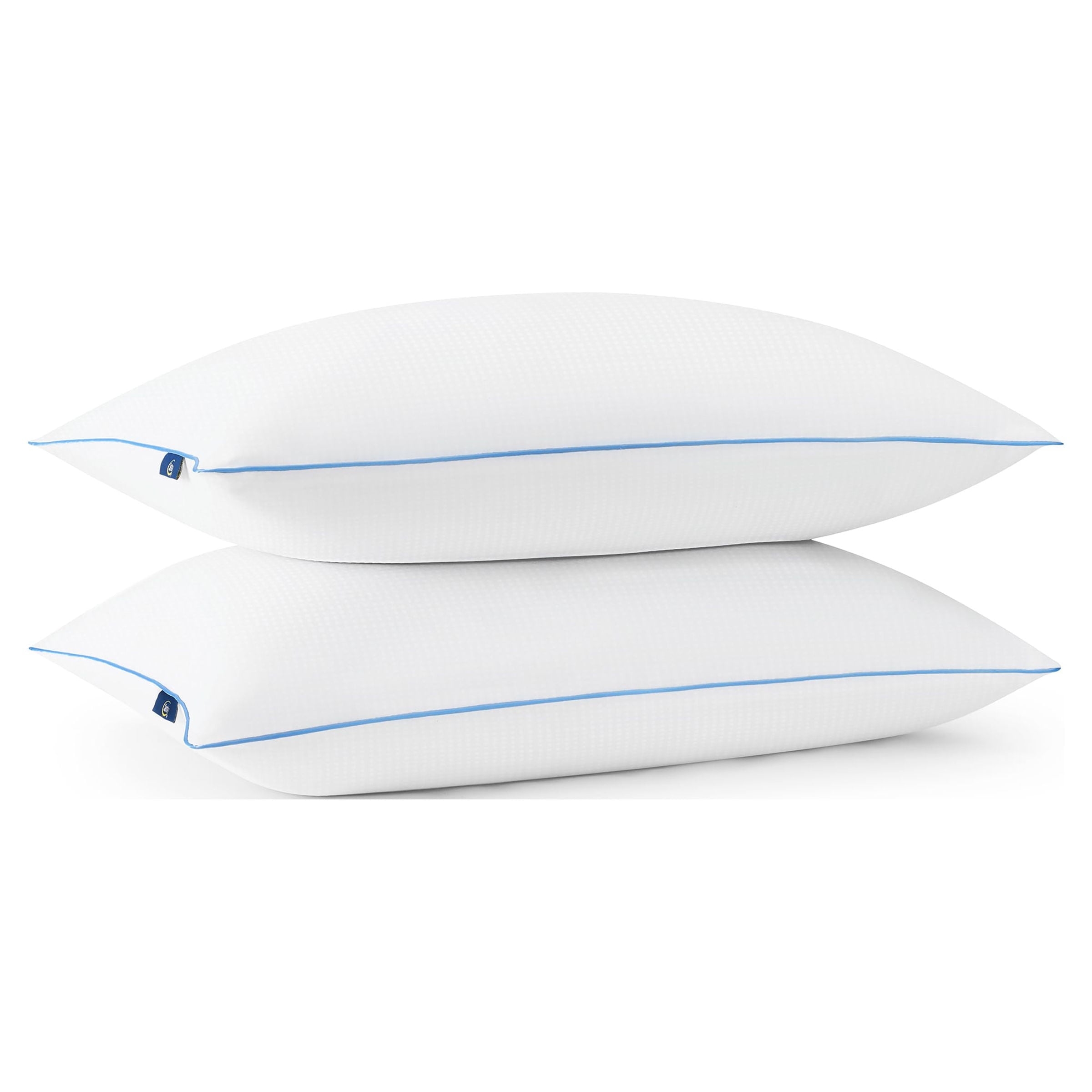 Decorative Plump Cool Nites Bed Pillow, Standard/Queen, 2 Pack - Hotel Quality Plush Sleeping Pillows Detail