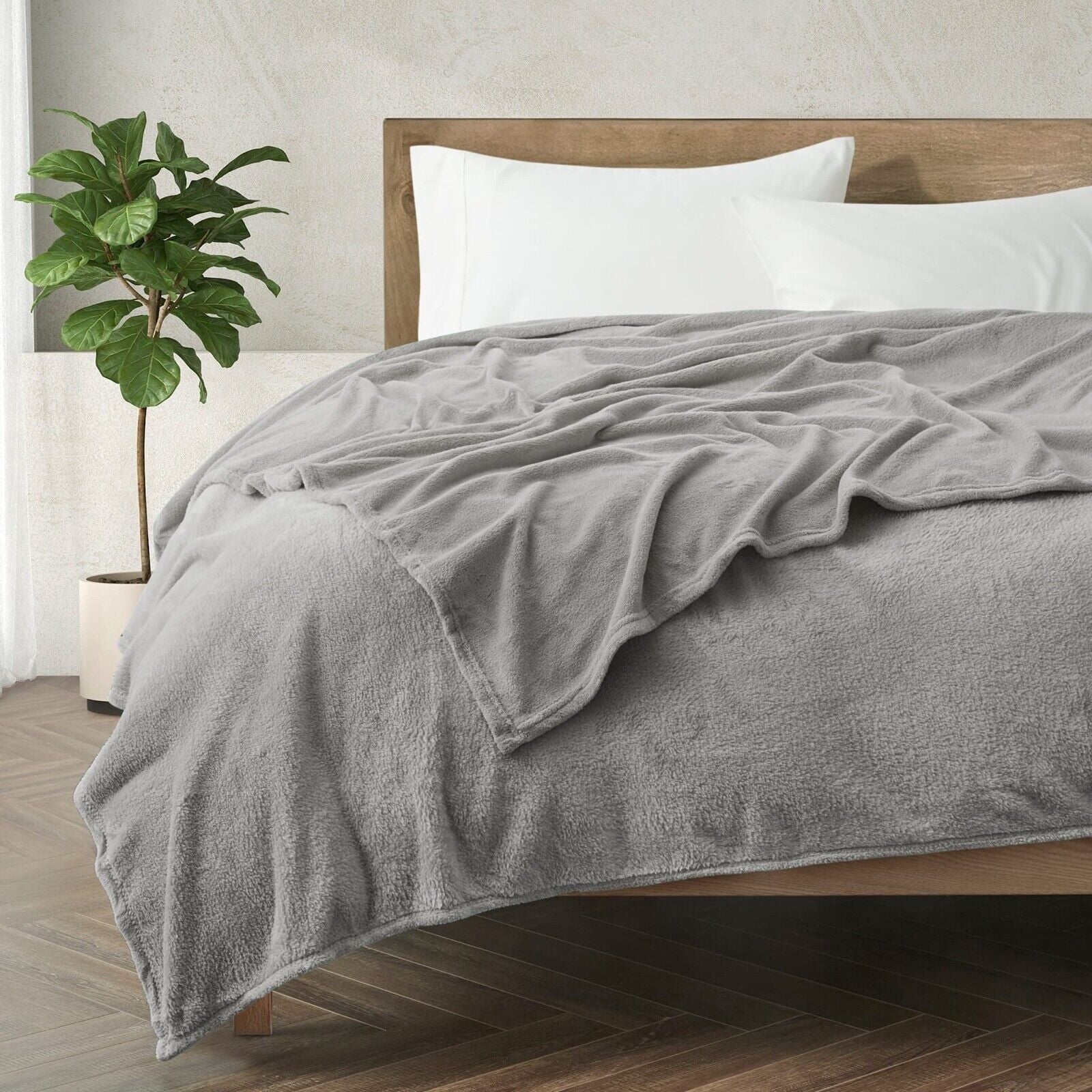 Reversible Sherpa Soft Throw Blankets - Multipurpose - Throw, Twin, Full, Queen, King - 17 DIFFERENT Colors! - Super Soft Reversible Sherpa Flannel Blanket Detail