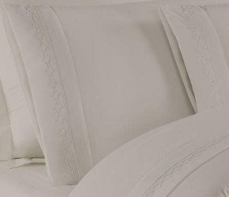 Wrinkle-Resistant Luxury Silver Gray Microfiber bed Sheet Sets, 4-pieces, Twin size - Cooling Hotel Quality Bedding Sheets and Pillowcases Detail