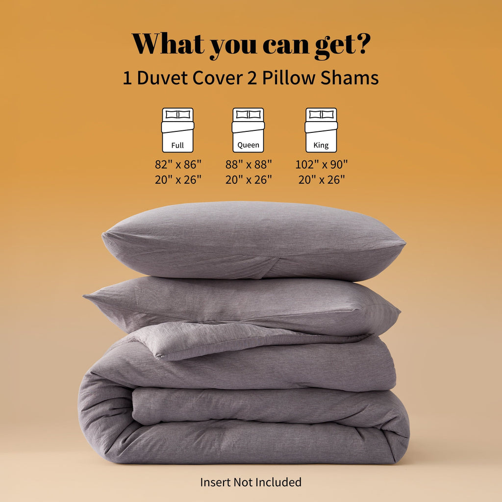 Luxurious Quilted Washed Comforter Set Full Size - 3 Pieces Soft Luxury Cationic Dyeing Bedding Sets, Linen-Like Texture Breathable Wri... - Luxurious Quilted Duvet Cover Set Detail