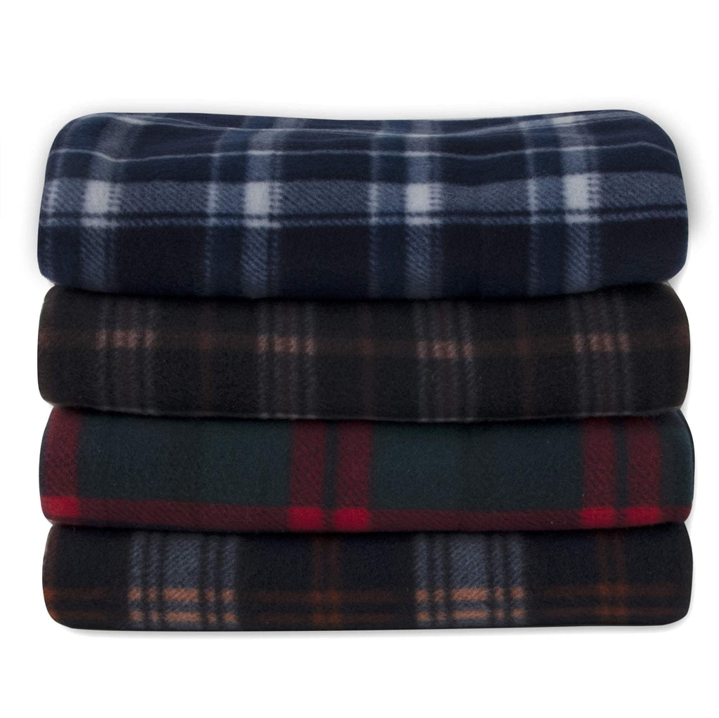 Super Soft Flannel Single Plaid Color 60"L x 50"W Fleece Throw Blanket for Fall, Winter, Spring, Summer, Men, Women, Children & Pets in ... - Luxury Knitted Decorative Throw Blanket with Fringes Detail