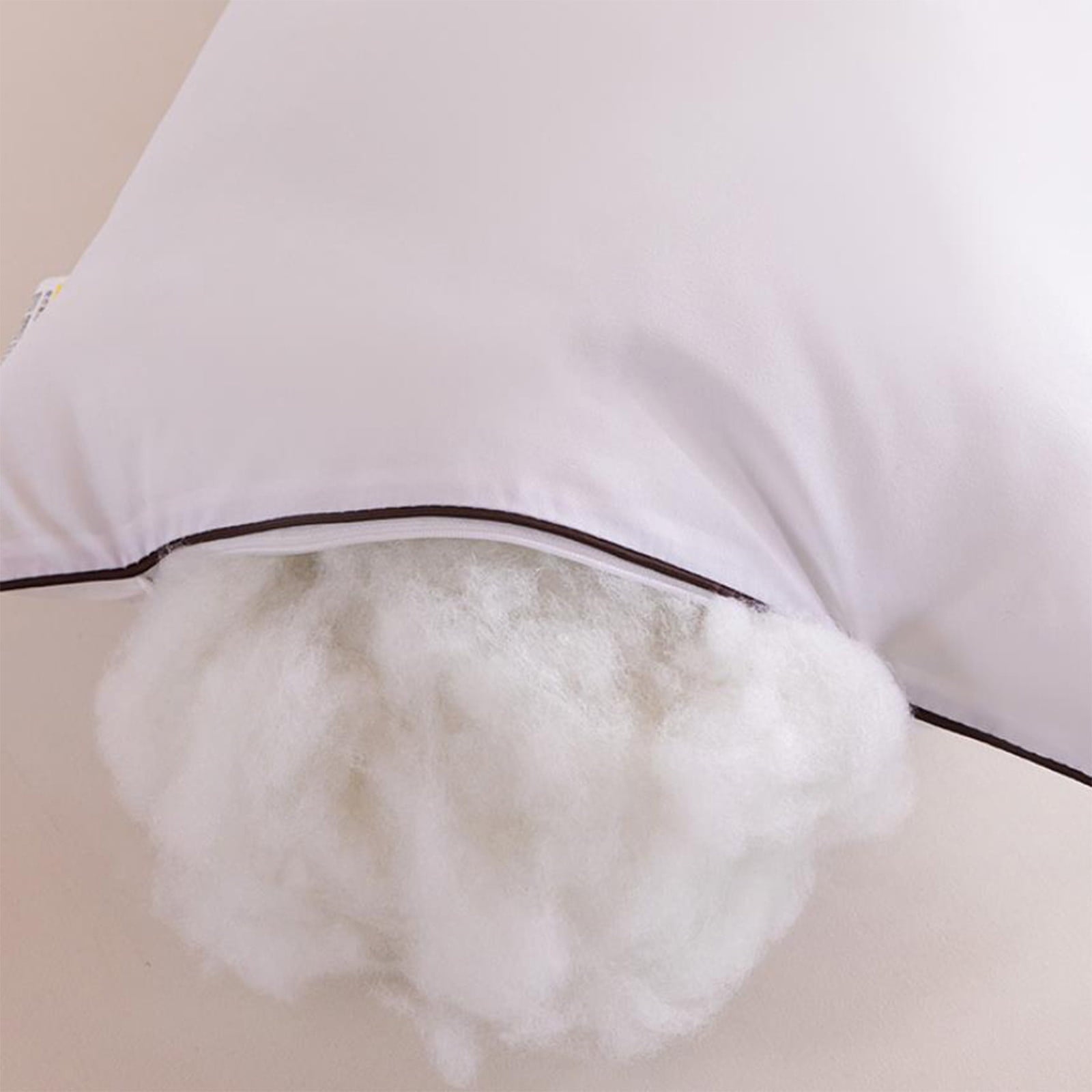 Ergonomic Memory Foam Long Pillows For Bed King Clearance! 100*48cm White Gentle Support Soybean Pillow, Comfortable Breathable Bed Pillows... - Decorative Throw Pillow Cushion for Sofa & Bed Detail
