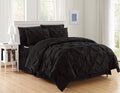 Heavyweight Warmth 8 Pieces Prestige Soft and Comfortable Collection Comforter Set, Full/Queen, Black - Luxurious Quilted Duvet Cover Set - Default Title