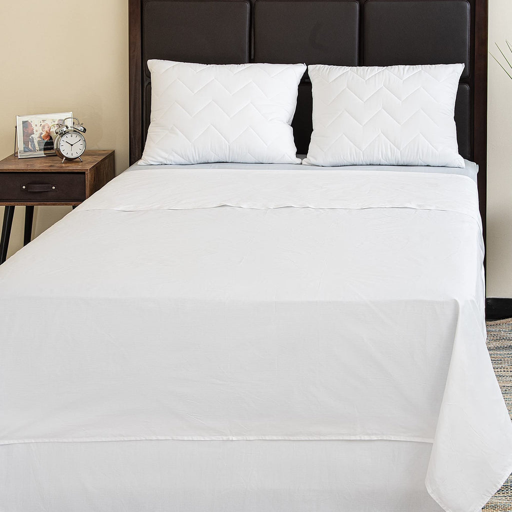Premium Egyptian Cotton Oversized King Size Flat Sheet for Bed - 100% Cotton - Durable and Comfortable with 200 Thread Count - Soft, Breathea... - Cooling Hotel Quality Bedding Sheets and Pillowcases Detail
