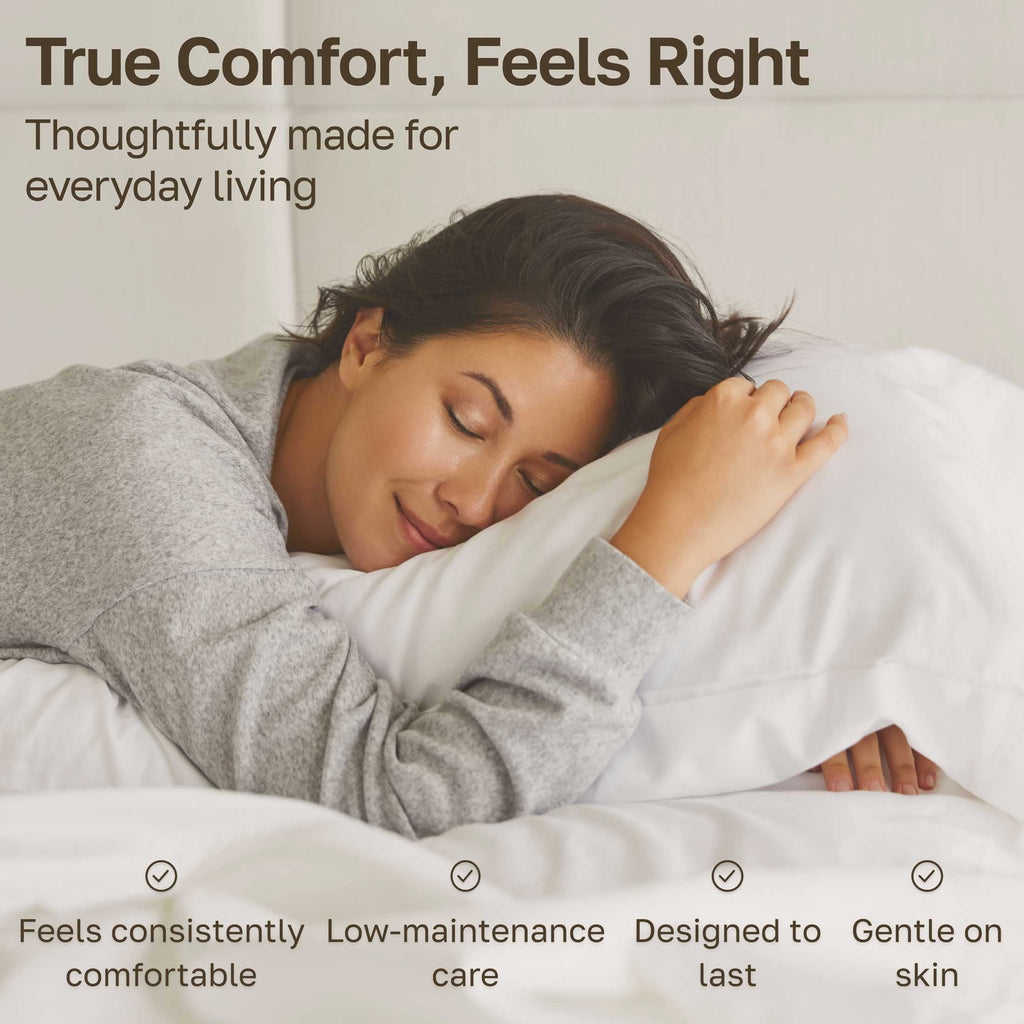 Premium Egyptian Cotton 100% Cotton Queen Sheets Set - 600 Thread Count 100% Cotton Sheets Queen, Sateen Deep Pocket Adult/Teen 4 Piece Bed Sh - Breathable Egyptian Cotton Flat & Fitted Sheets Detail