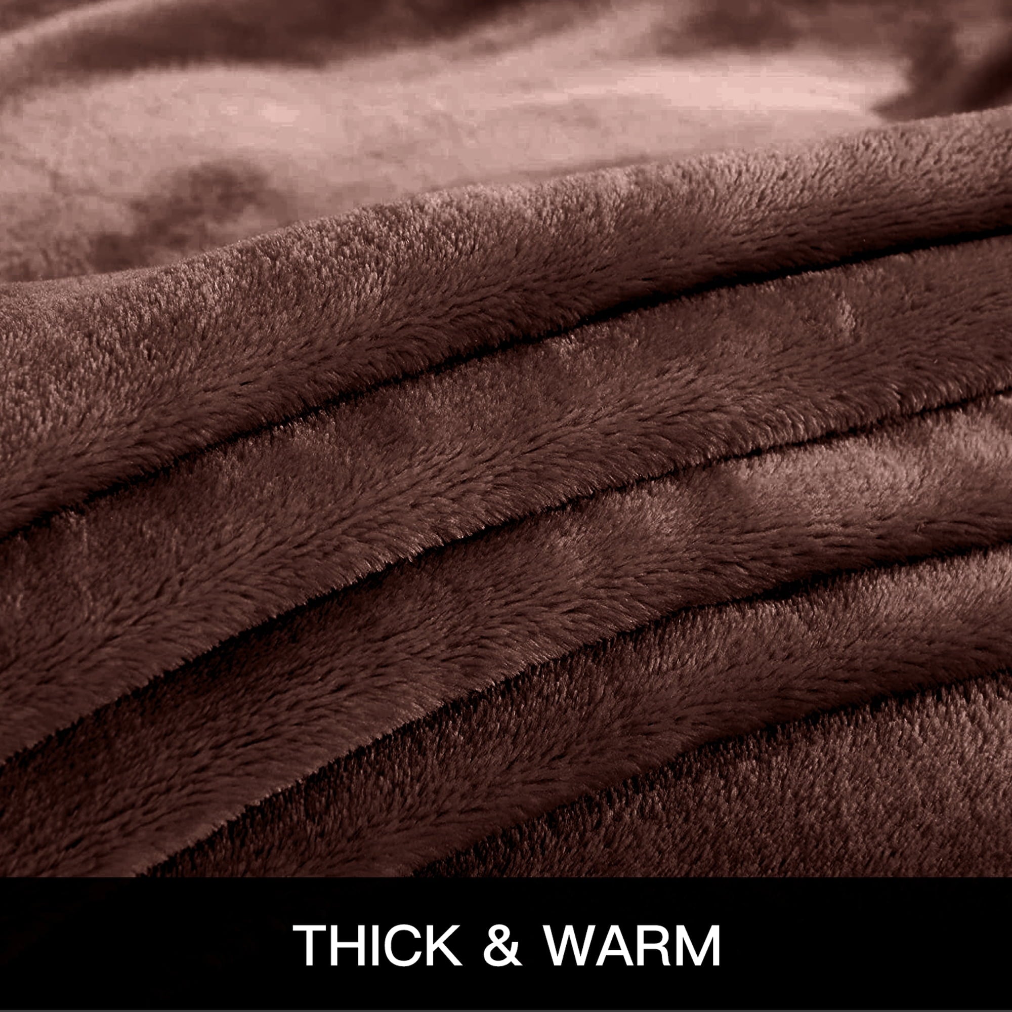 Lightweight Warm Throw Blanket, Fuzzy & Plush Warm Fleece Blanket, Throw Size Coffee Blankets for Couch Beds, Machine Washable Blanket... - Super Soft Reversible Sherpa Flannel Blanket Detail