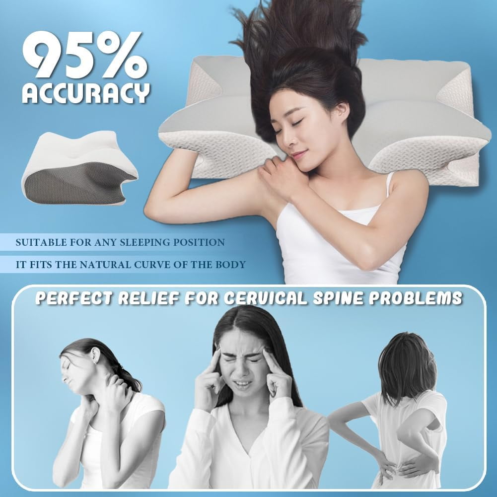 Fluffy Shredded Airway Pro Sleep Apnea Pillow, Airway Pro Cervical Pillow - All-Night Neck Support, Ergonomic Pillows for All Sleepin... - Decorative Throw Pillow Cushion for Sofa & Bed Detail