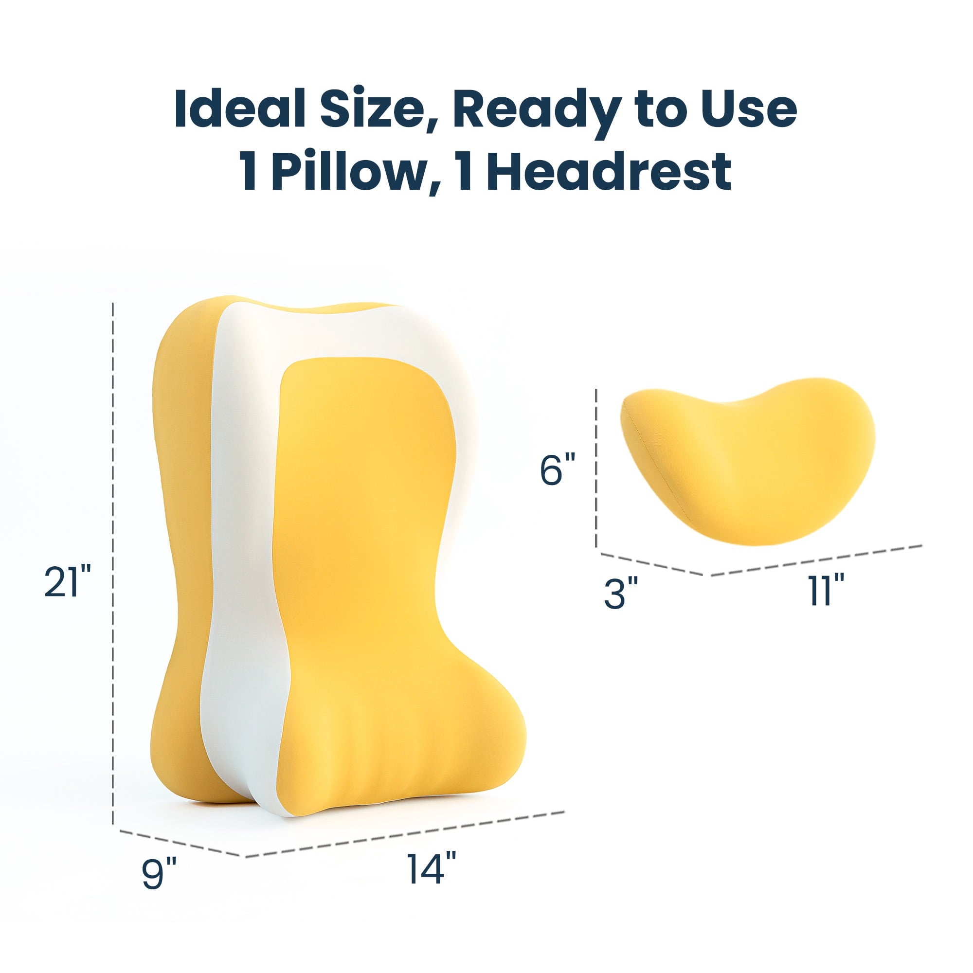 Hotel Collection Memory Foam Reading Pillow, Multi-Position Support Bed Pillow for Petite Adults, Reading Tools, Fun Couple Pillows Pr... - Hotel Quality Plush Sleeping Pillows Detail