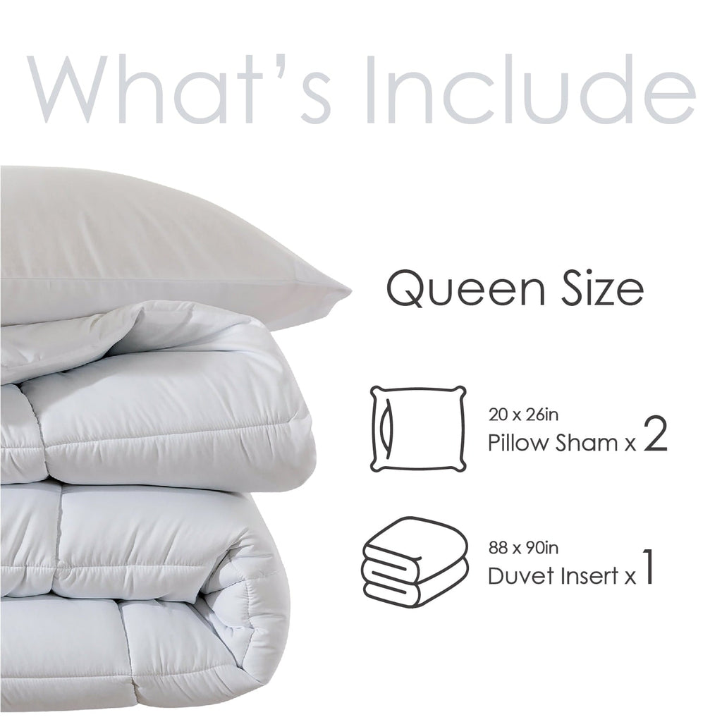 Fluffy Down Alternative Queen Size 3-Piece All-Season Down Alternative Comforter Set Deep Black (Comforter and Pillowcase Bedding Set / bed i... - Cloud-Like Soft Lightweight Bed Comforter Detail
