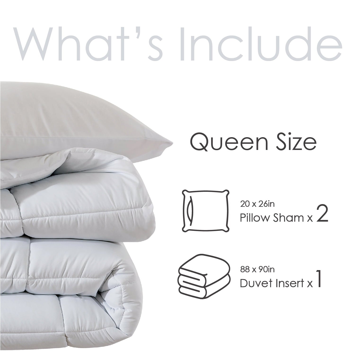Fluffy Down Alternative Queen Size 3-Piece All-Season Down Alternative Comforter Set Deep Black (Comforter and Pillowcase Bedding Set / bed i... - Cloud-Like Soft Lightweight Bed Comforter Detail