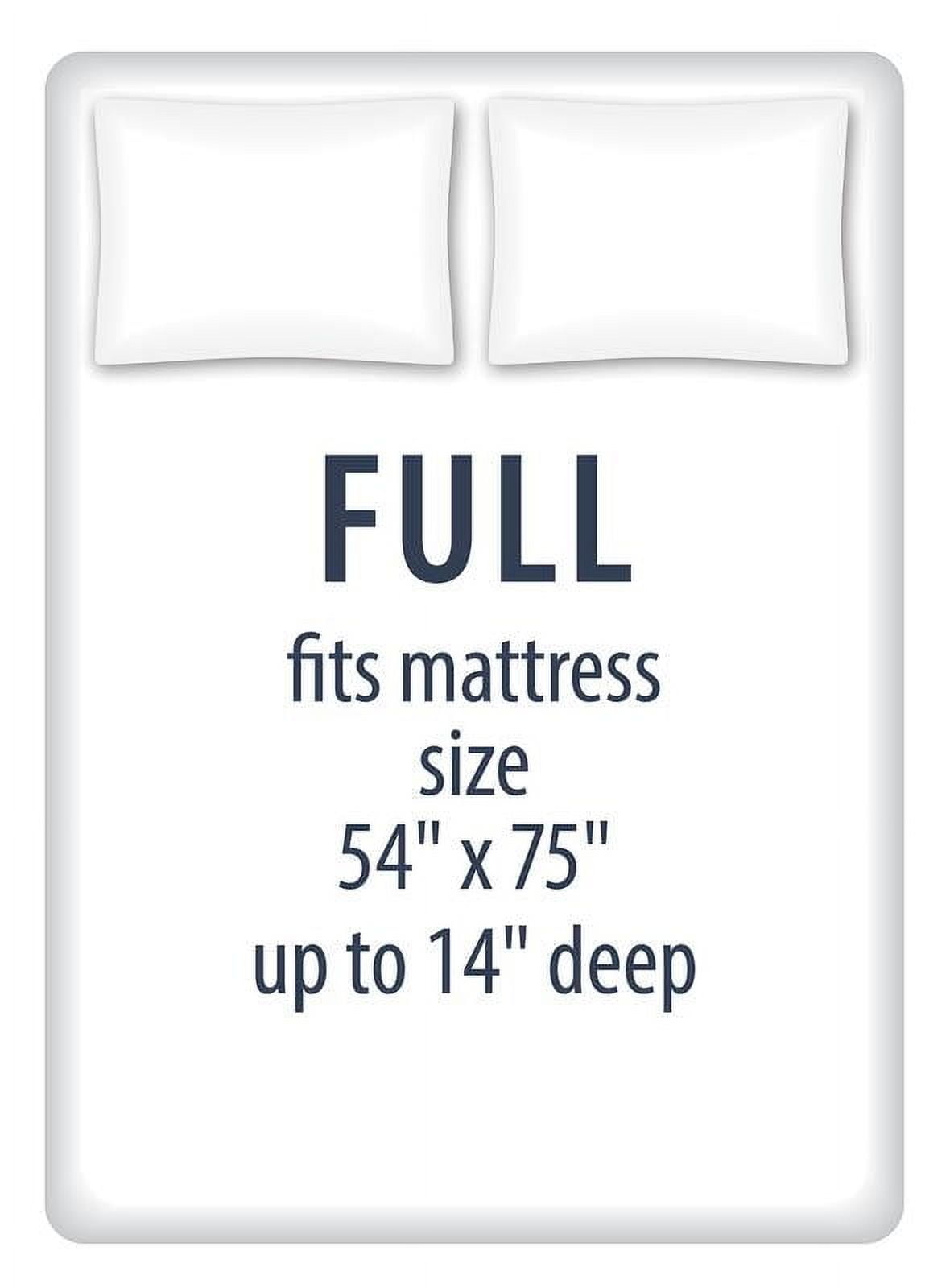 Ultra-Soft Kids Soft Microfiber Sheet Set, Navy Blue Stars, Full, 4 Pieces, Easy Care - Premium Ultra-Soft Pillowcase Pair for Sleeping Detail