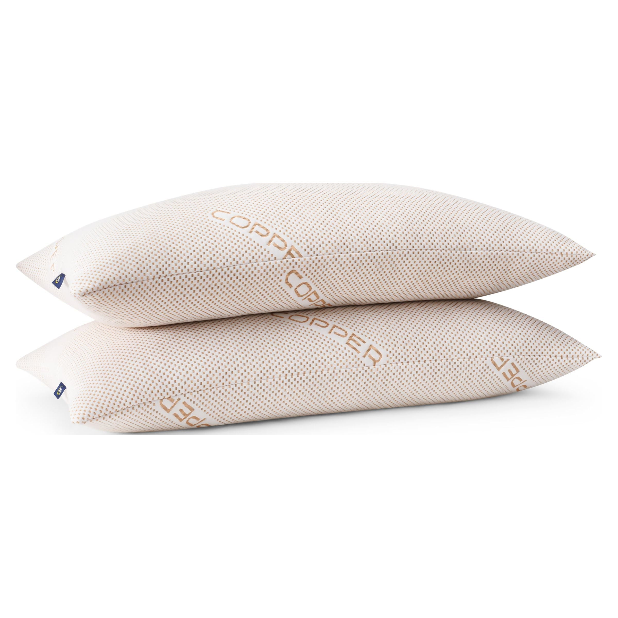 Orthopedic Support Copperloft King Bed Pillow, 2 Pack, Hypoallergenic - Orthopedic Shredded Foam Bed Pillow Set Detail