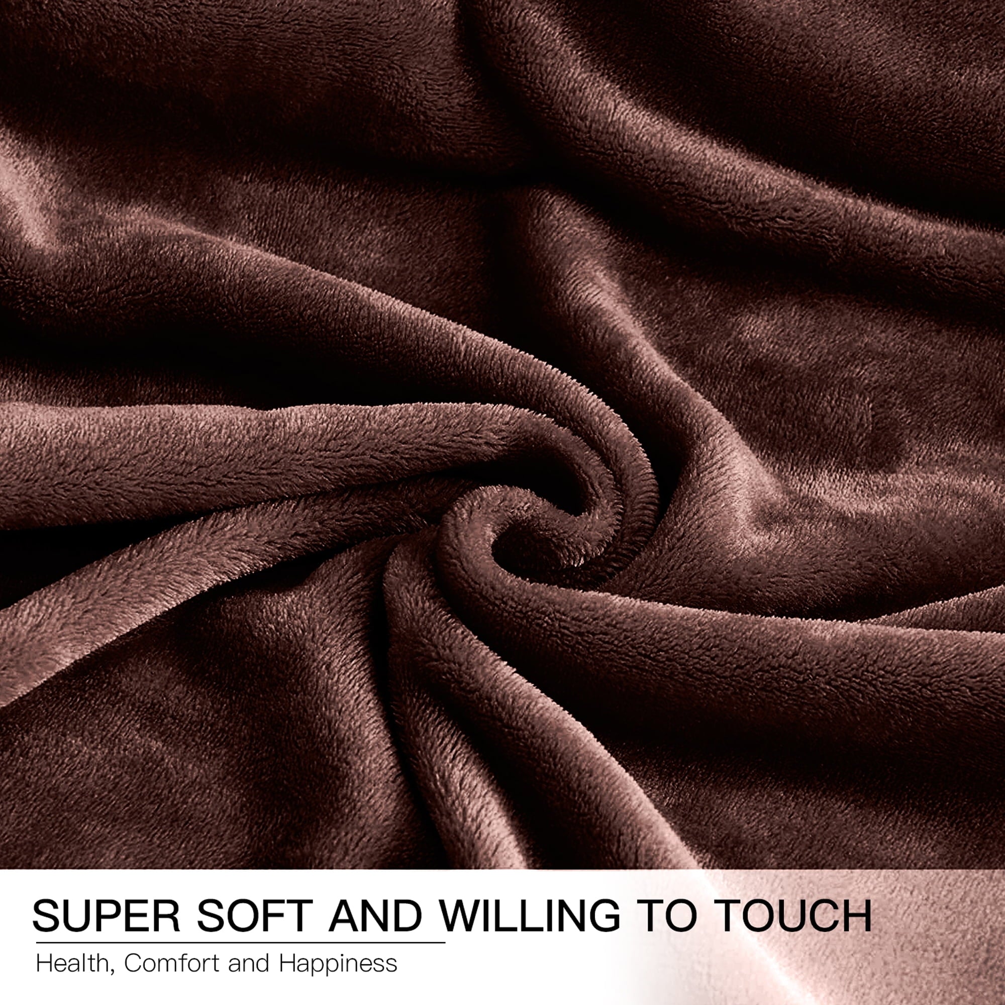 Lightweight Warm Throw Blanket, Fuzzy & Plush Warm Fleece Blanket, Throw Size Coffee Blankets for Couch Beds, Machine Washable Blanket... - Super Soft Reversible Sherpa Flannel Blanket Detail