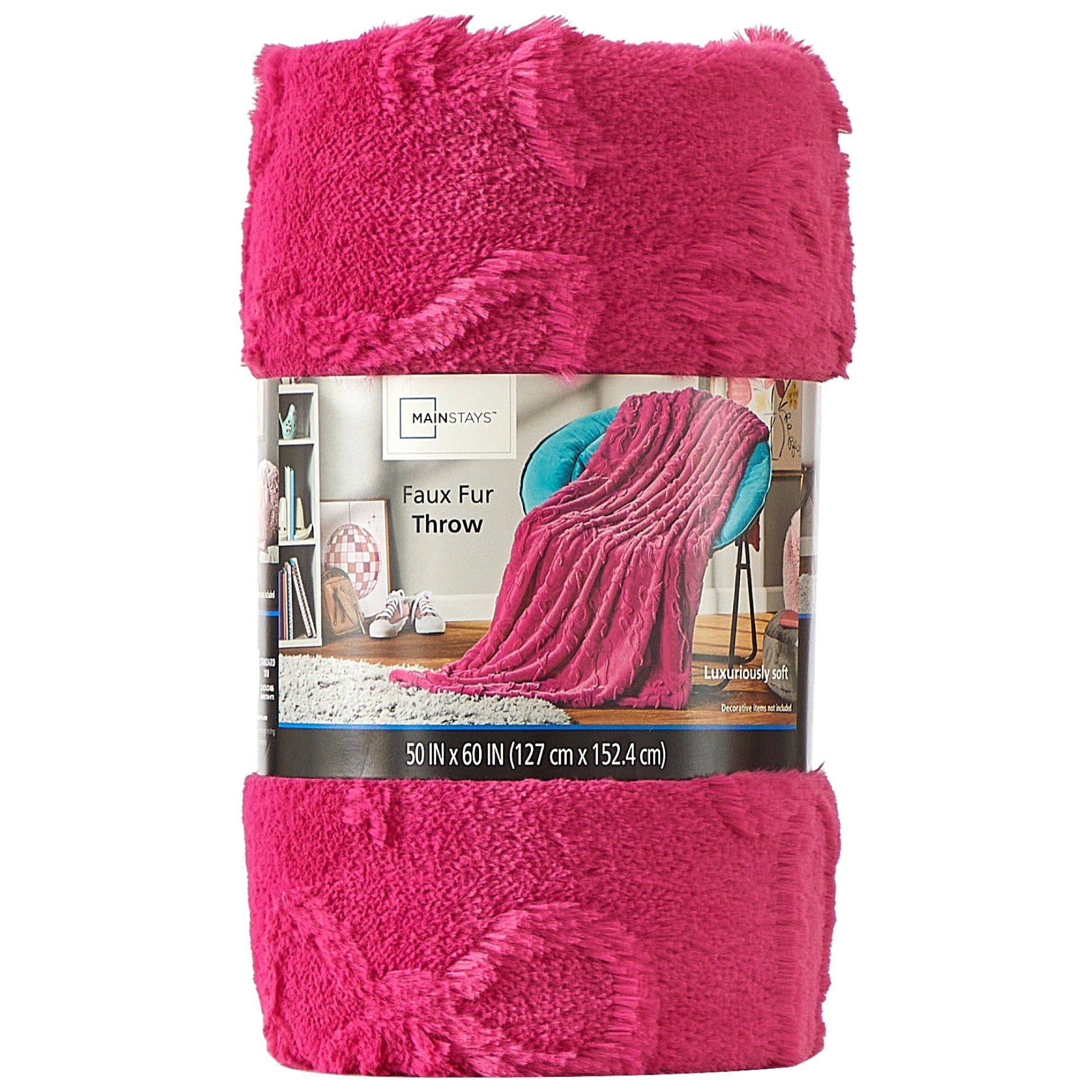 Reversible Sherpa Gen Z 50" x 60"Carved Bow Faux Fur Throw - Cozy Fleece Throw Blanket for Couch & Bed Detail