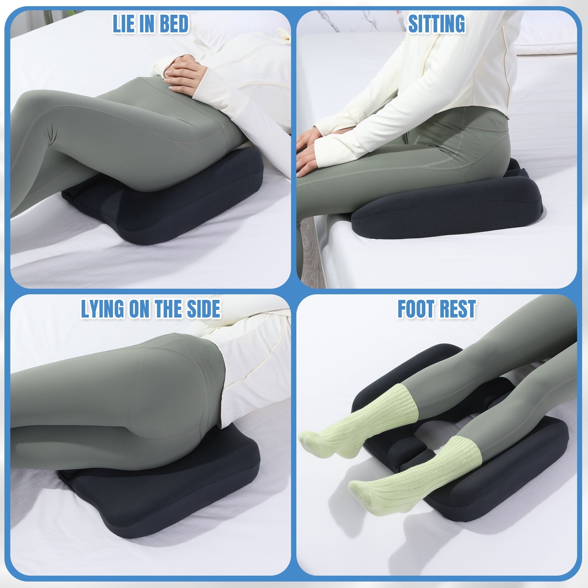 Decorative Plump Memory Foam Bed Sore Cushions for Butt, Bedsore Pressure Relief Pillow for Sleeping and Sitting,Cushion for Bed Sores... - Decorative Throw Pillow Cushion for Sofa & Bed Detail