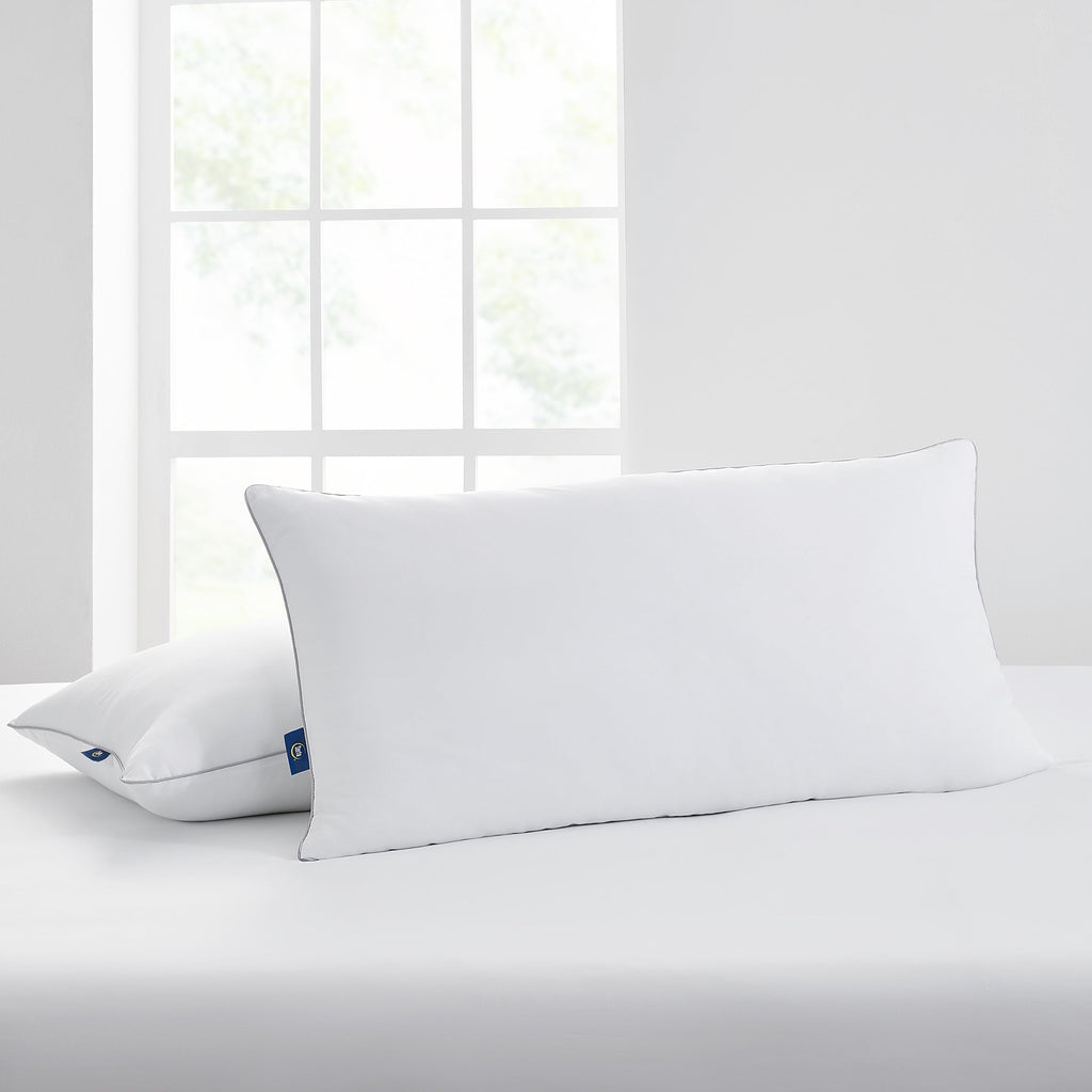 Decorative Plump Endless Comfort Bed Pillow, King, 2 Pack - Ergonomic Memory Foam Pillow for Neck Pain Support Detail