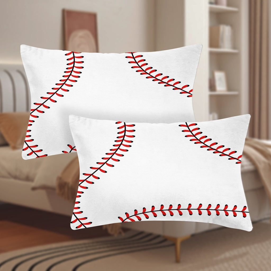 Cooling Sateen Baseball Sheet Set Sports Theme Bedding Set for Kids 3D Baseball Pattern Bed Sheets Baseball Games Bed Sheet Set Room... - Breathable Egyptian Cotton Flat & Fitted Sheets Detail