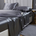 Premium Egyptian Cotton Luxury 5-Piece Satin Sheets Twin Silk Sheets Bed Sheet Set Ultra-Silky & Skin-Friendly Deep Pocket Bed Flat Fitted Sheet - Breathable Egyptian Cotton Flat & Fitted Sheets - Default Title